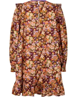 Femme Manoush Robe Liberty Fauve imprimée cerise noire/multicolore