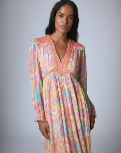 Femme Manoush Robe longue Bollywood print