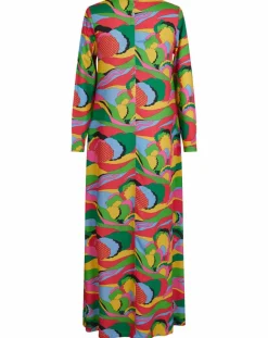 Online Manoush Robe longue Caftan Purple Country Pop fluo