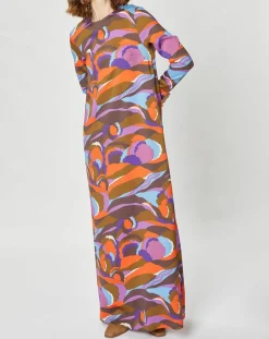 New Manoush Robe longue Caftan Purple Country Pop lilas