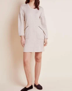 Femme Le Chat Robe Maille Love miel