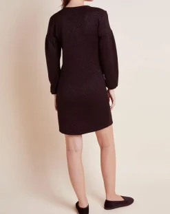 Femme Le Chat Robe Maille Love noire