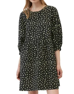 Femme Marc O'Polo Robe manches ballons imprimée fleurs noire