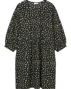 Femme Marc O'Polo Robe manches ballons imprimée fleurs noire
