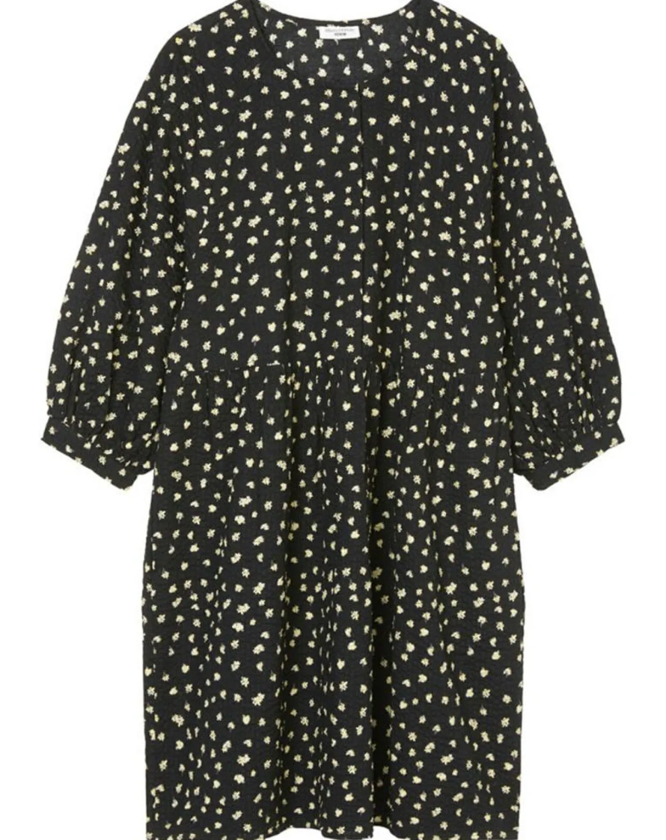 Femme Marc O'Polo Robe manches ballons imprimée fleurs noire