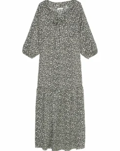 Best Marc O'Polo Robe maxi imprimée fleurs blanc/noir