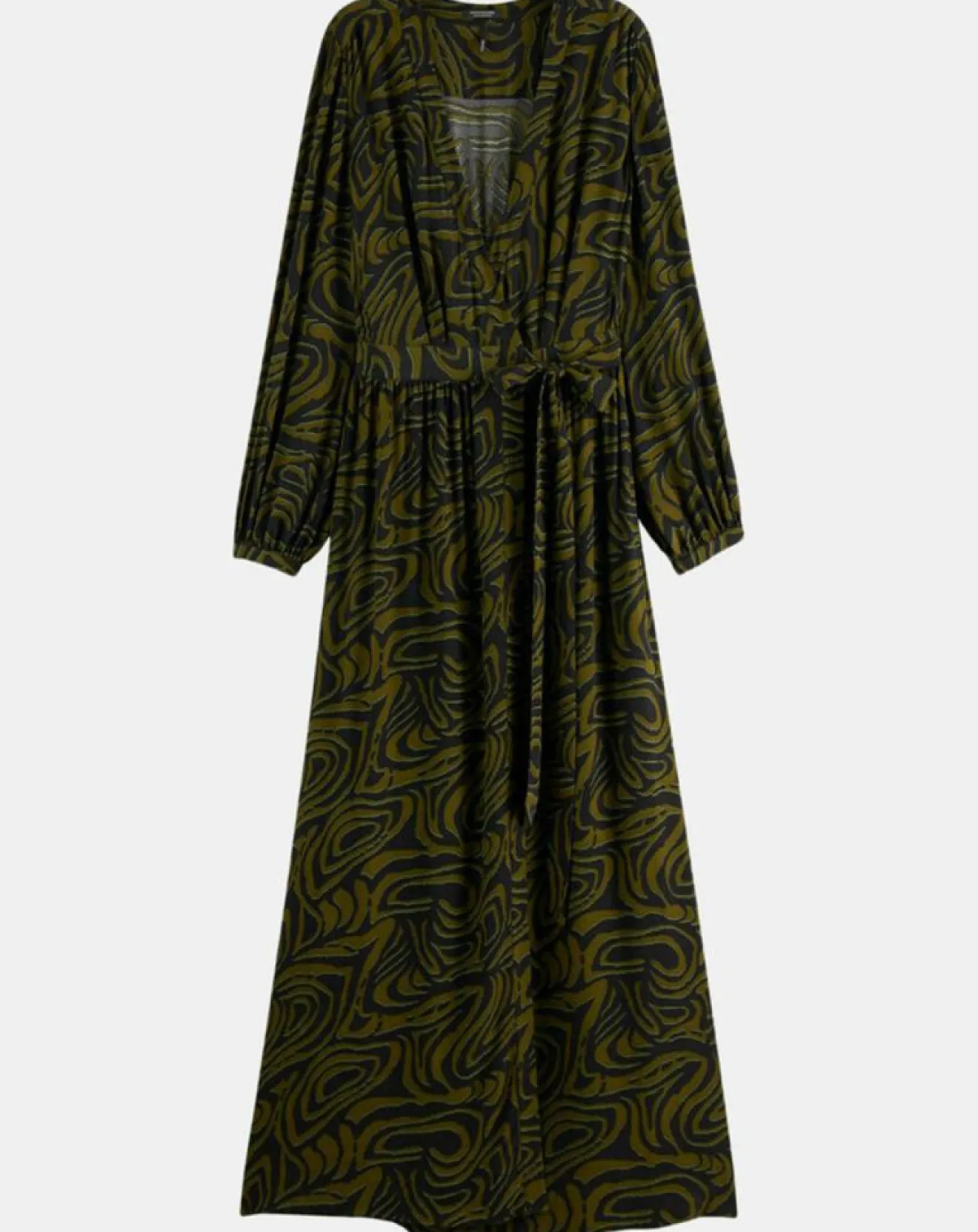 Scotch & Soda Robe Maxi Print Zèbre noir/vert