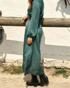 Femme Lauren Vidal Robe Mayfair verte