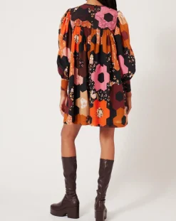 Femme Manoush Robe Médiéval Patchwork imprimée multicolore