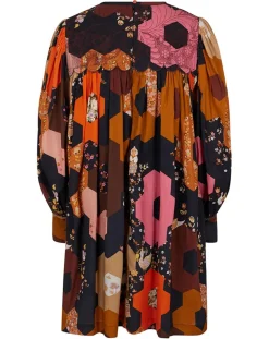 Femme Manoush Robe Médiéval Patchwork imprimée multicolore