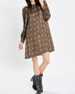 New Marc O'Polo Robe medium imprimée marron