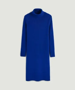 Outlet Rodier Robe Melina moulante boutons bleu outremer