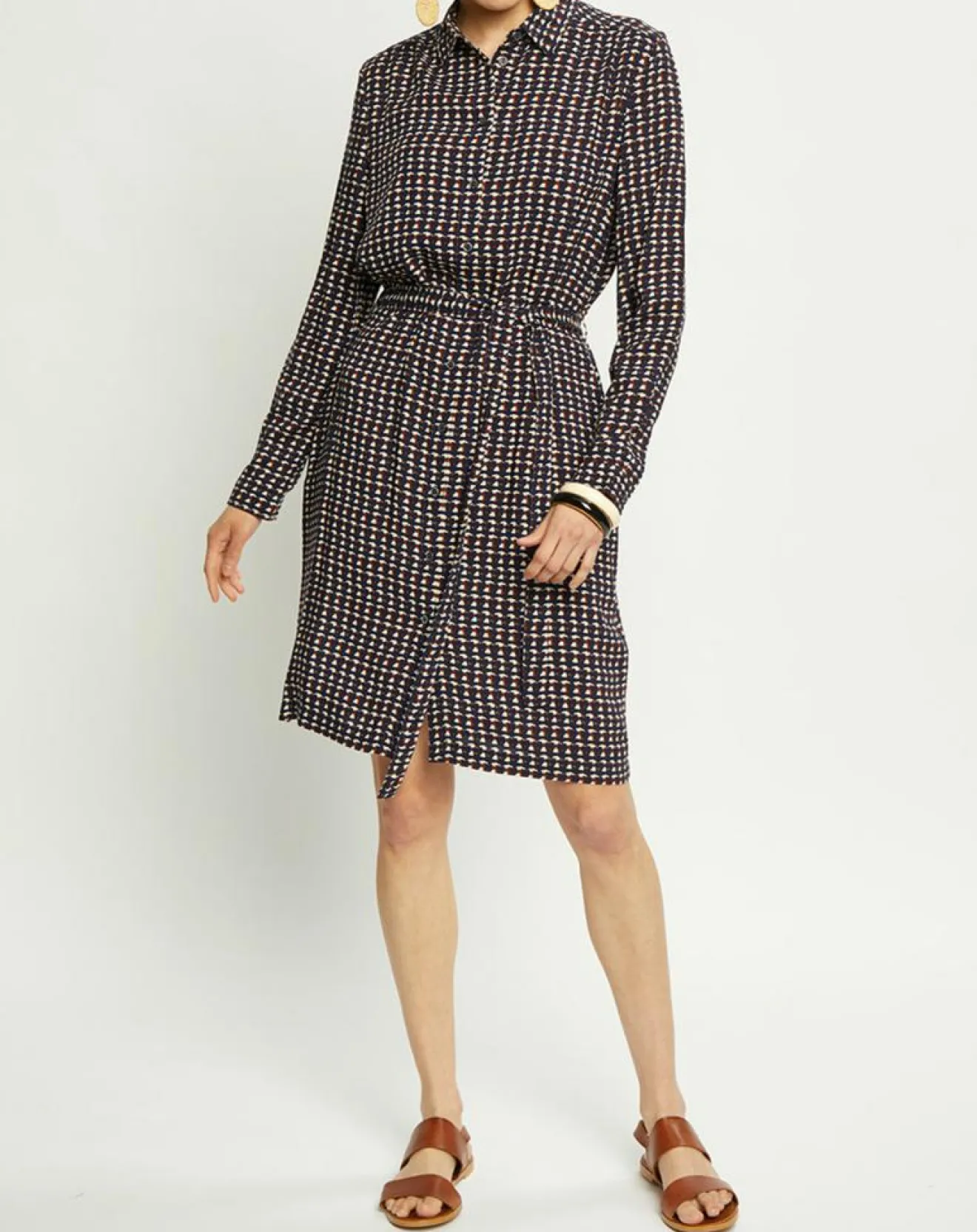 Femme Harris Wilson Robe Meril imprimée marine