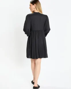 Discount Marc O'Polo Robe midi col V noir