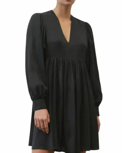 Discount Marc O'Polo Robe midi col V noir