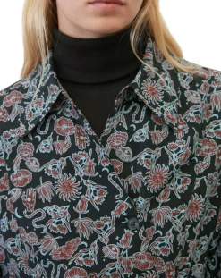 Femme Marc O'Polo Robe midi imprimée noir/multicolore