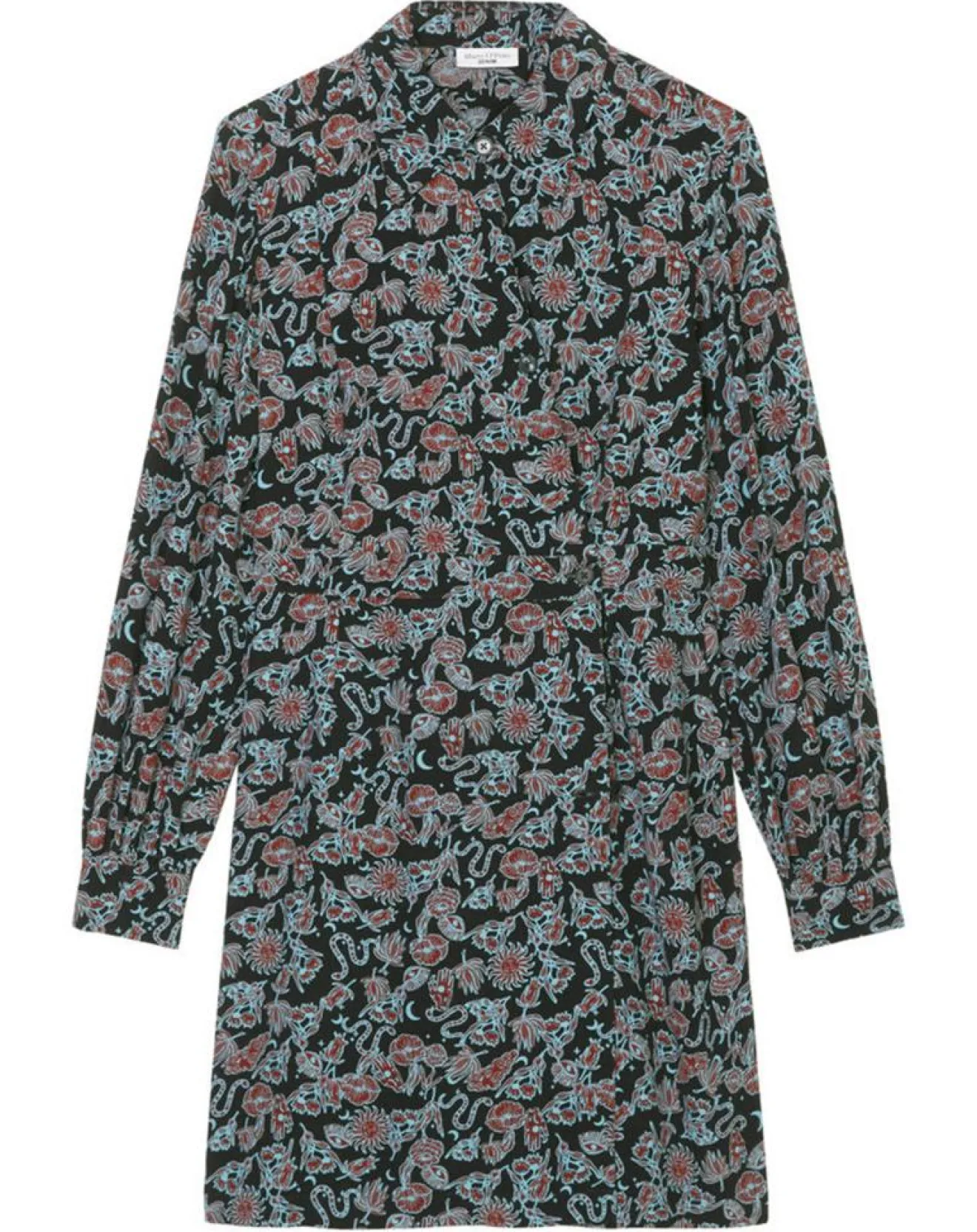 Femme Marc O'Polo Robe midi imprimée noir/multicolore