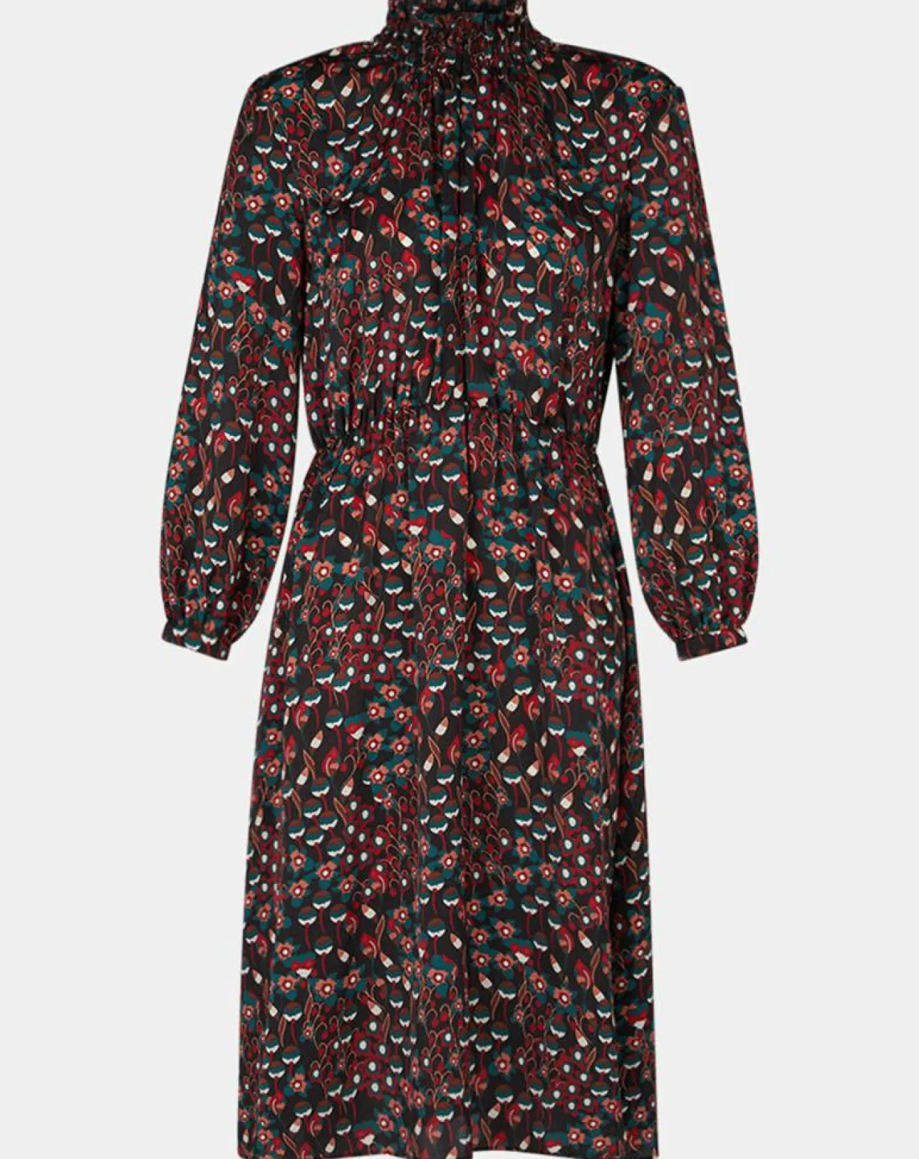 Femme Galeries Lafayette Robe mi-longue fluide Gautier imprimée noire
