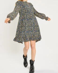 Femme Scotch & Soda Robe mi-longue imprimée multicolore