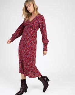 Sale An'ge Robe Miroko paisley sanguine