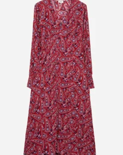 Sale An'ge Robe Miroko paisley sanguine