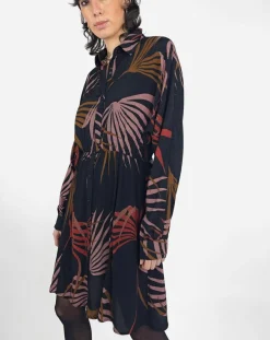 Sale See u Soon Robe Océane imprimée noir/violet