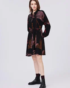 Sale See u Soon Robe Océane imprimée noir/violet