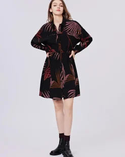 Sale See u Soon Robe Océane imprimée noir/violet