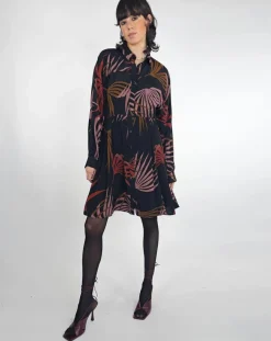 Sale See u Soon Robe Océane imprimée noir/violet