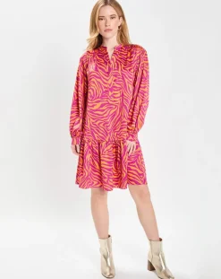 Femme Galeries Lafayette Robe Oversize Sirop 2 orange/violet