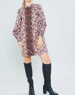 Online Manoush Robe Panther léopard marron