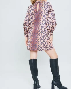 Online Manoush Robe Panther léopard marron