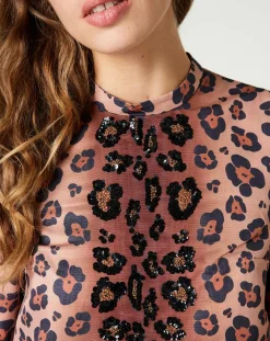 Online Manoush Robe Panther léopard marron