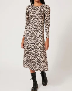 Hot Manoush Robe Panthère Coeur léopard