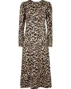 Hot Manoush Robe Panthère Coeur léopard