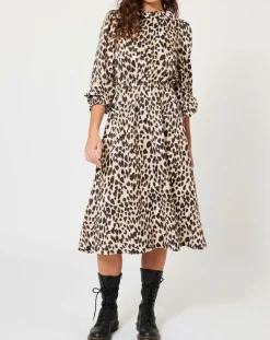 Femme Manoush Robe Panthère Coeur léopard