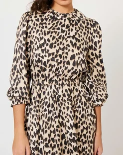 Femme Manoush Robe Panthère Coeur léopard