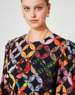 Femme Manoush Robe Patchwork 70 noire