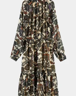 Femme Scotch & Soda Robe print fleurs maison écru/multicolore