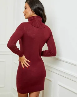 Femme L'Armoire de Suzette Robe pull en Cachemire mélangé Stéphanie bordeaux
