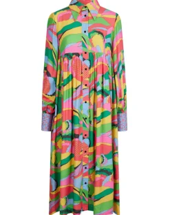 New Manoush Robe Purple Country multicolore