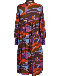 Discount Manoush Robe Purple Country print lilas