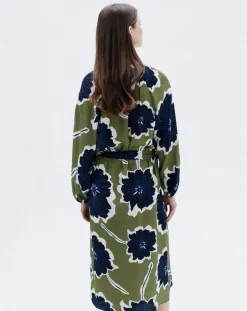 Femme Caroll Robe Rmolly à fleurs fougère