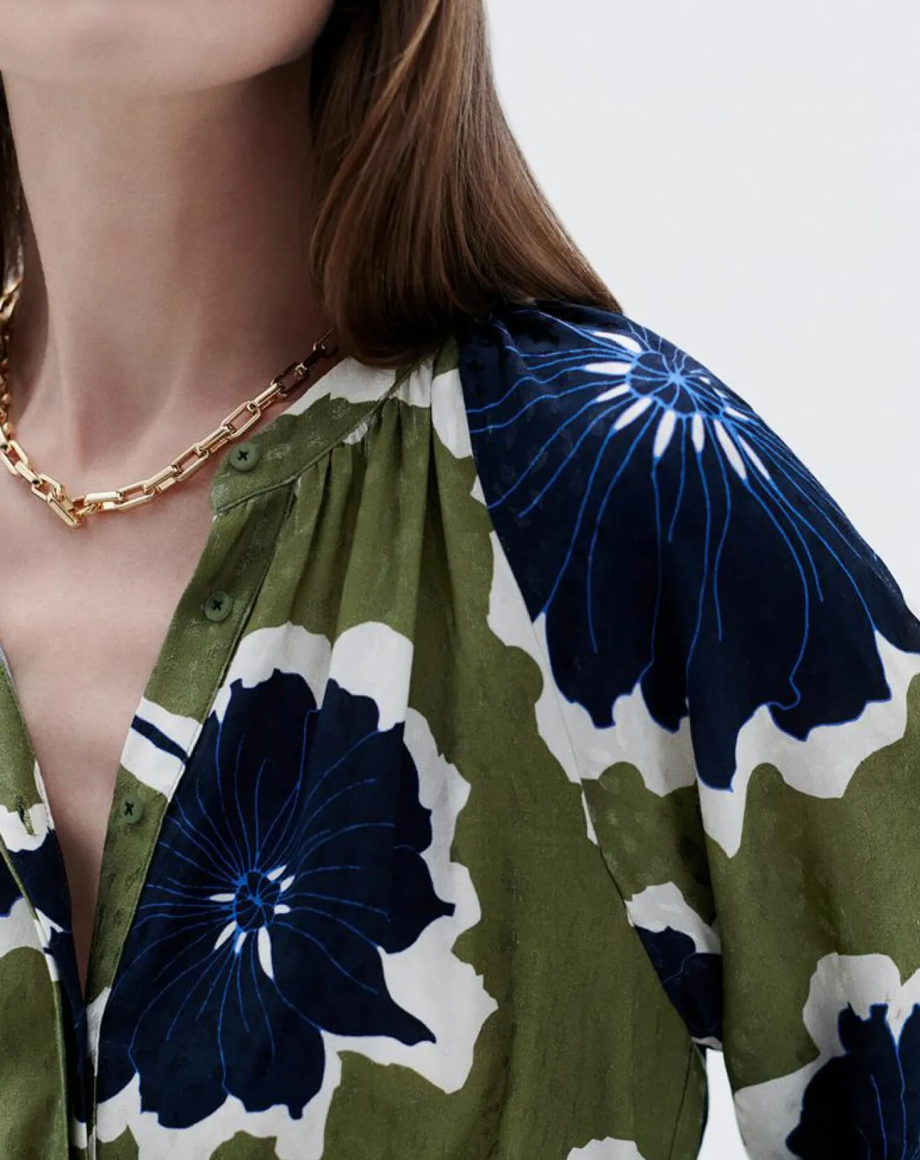 Femme Caroll Robe Rmolly à fleurs fougère