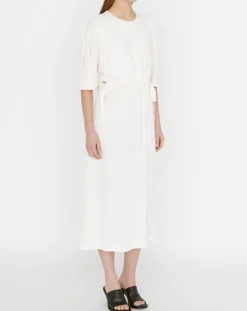 Clearance Zapa Robe Rotem imprimée nude