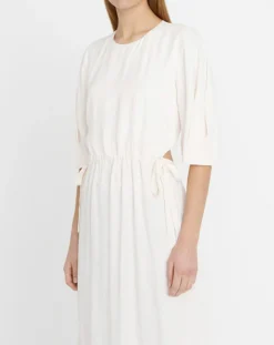 Clearance Zapa Robe Rotem imprimée nude