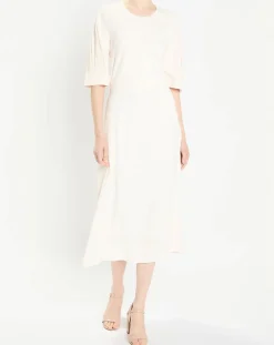 Clearance Zapa Robe Rotem imprimée nude