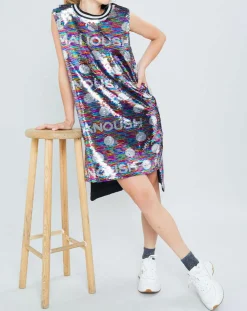 Discount Manoush Robe Sparkle en sequins multicolore