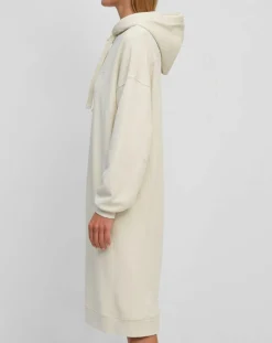 Femme Marc O'Polo Robe sweat en Coton bio écrue