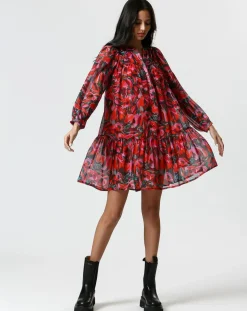 New The Korner Robe Théa rouge